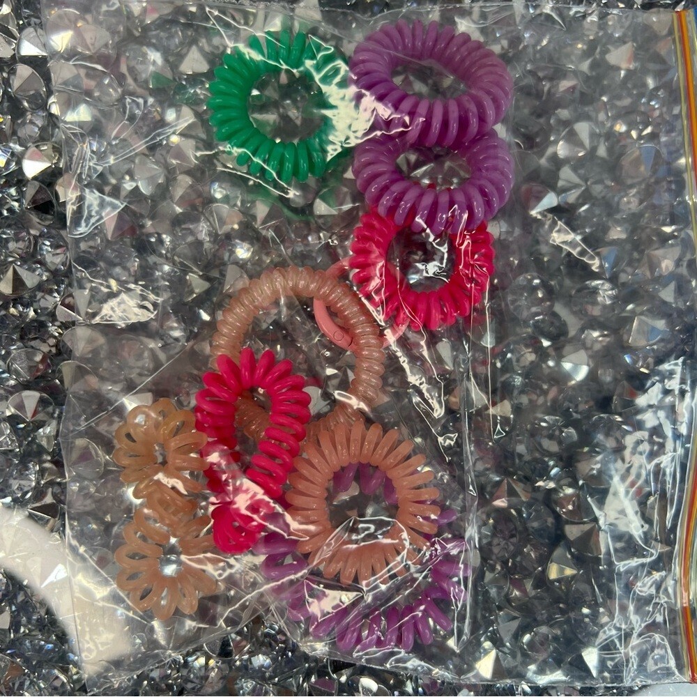 Hair ties Coiled Spiral Hair Ties - Mixed Colors
